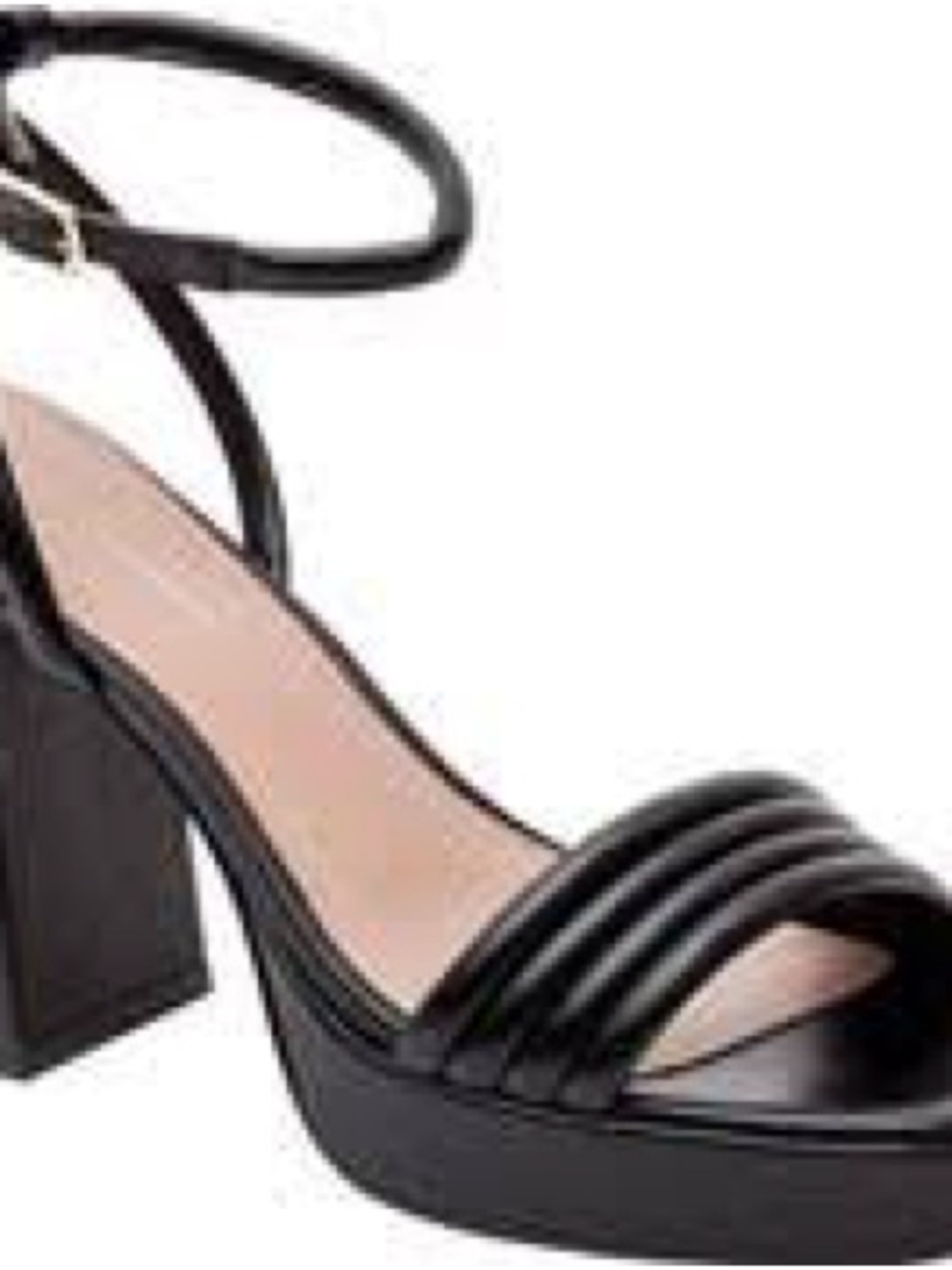 Paolo Black Strappy Block Heel Sandals Size 10 NEW - Picture 8 of 12